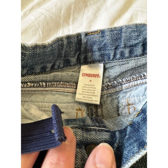 Gymboree Kids Jeans 4T Girls Dog Embroidered Cuff Vintage 2007 Size 4 Pants - Picture 4 of 6